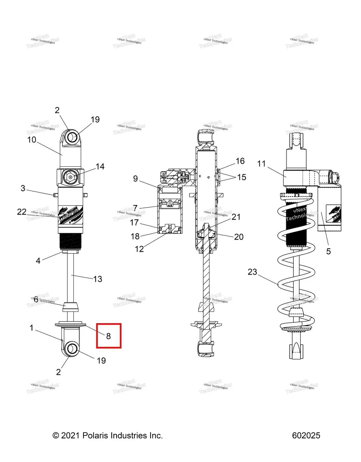 Деталь 1800449 на схеме узла Suspension, Shock, Rear Track S27tgm9b (602025)