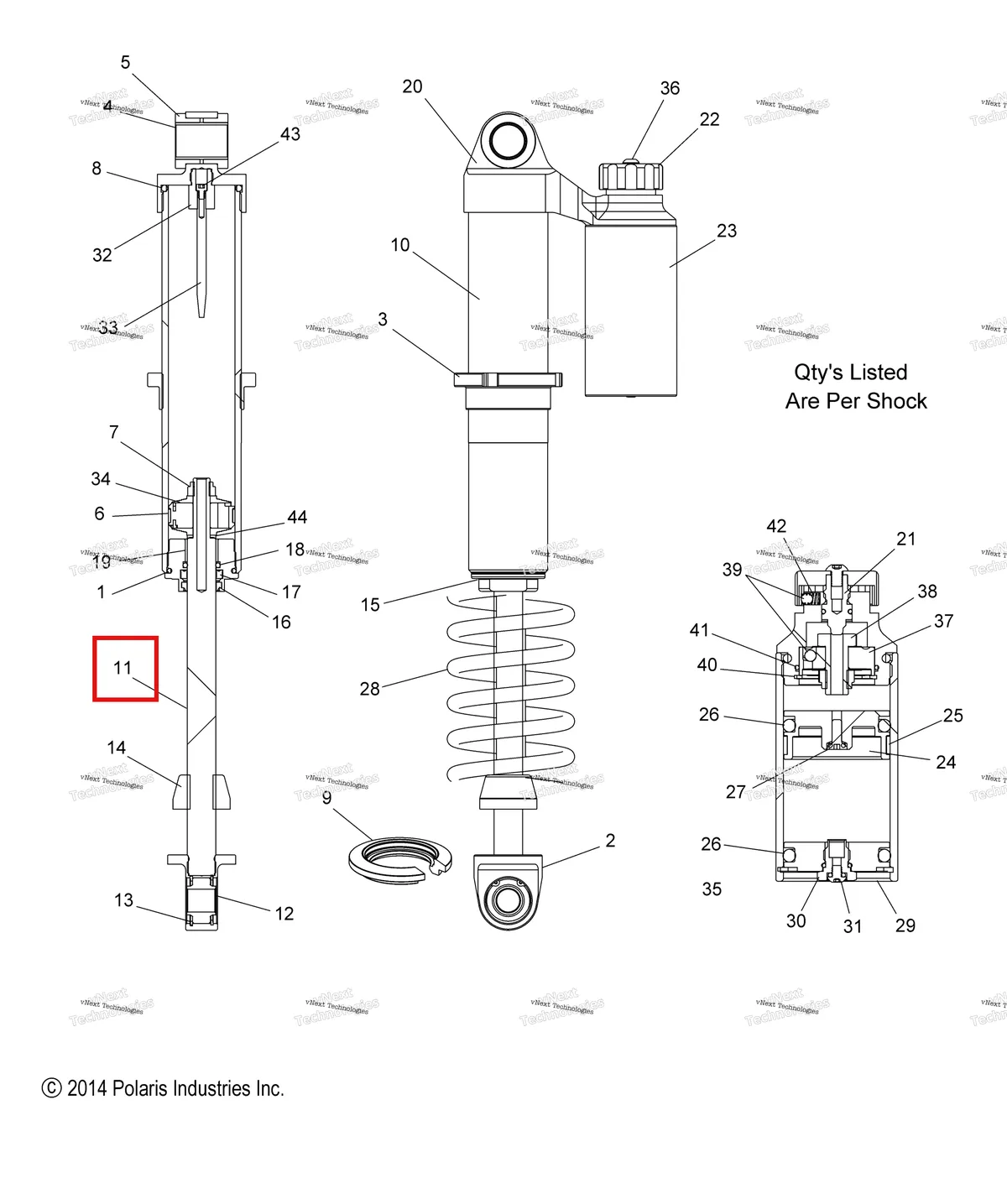 Деталь 1800654 на схеме узла Suspension, Shock, Ifs W/Reservoir (49Snowshockifs)