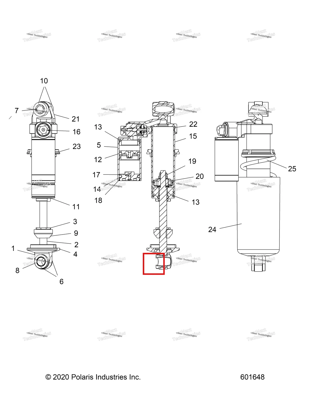Деталь 1800680 на схеме узла Suspension, Shock, Front Track