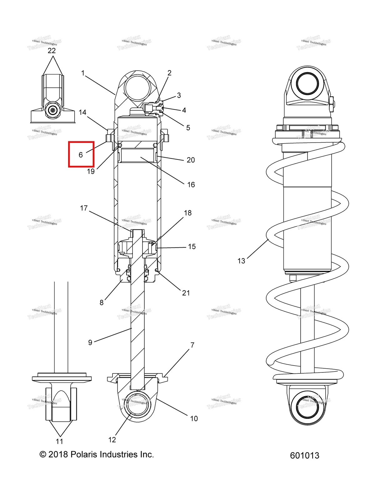 Деталь 1800724 (Регулятор пружина 1500131 Polaris 800 AXYS Pro RMK LE 155 (2017) (1800724)) на схеме узла 2022 Polaris 850 RMK PRO 155 2.75