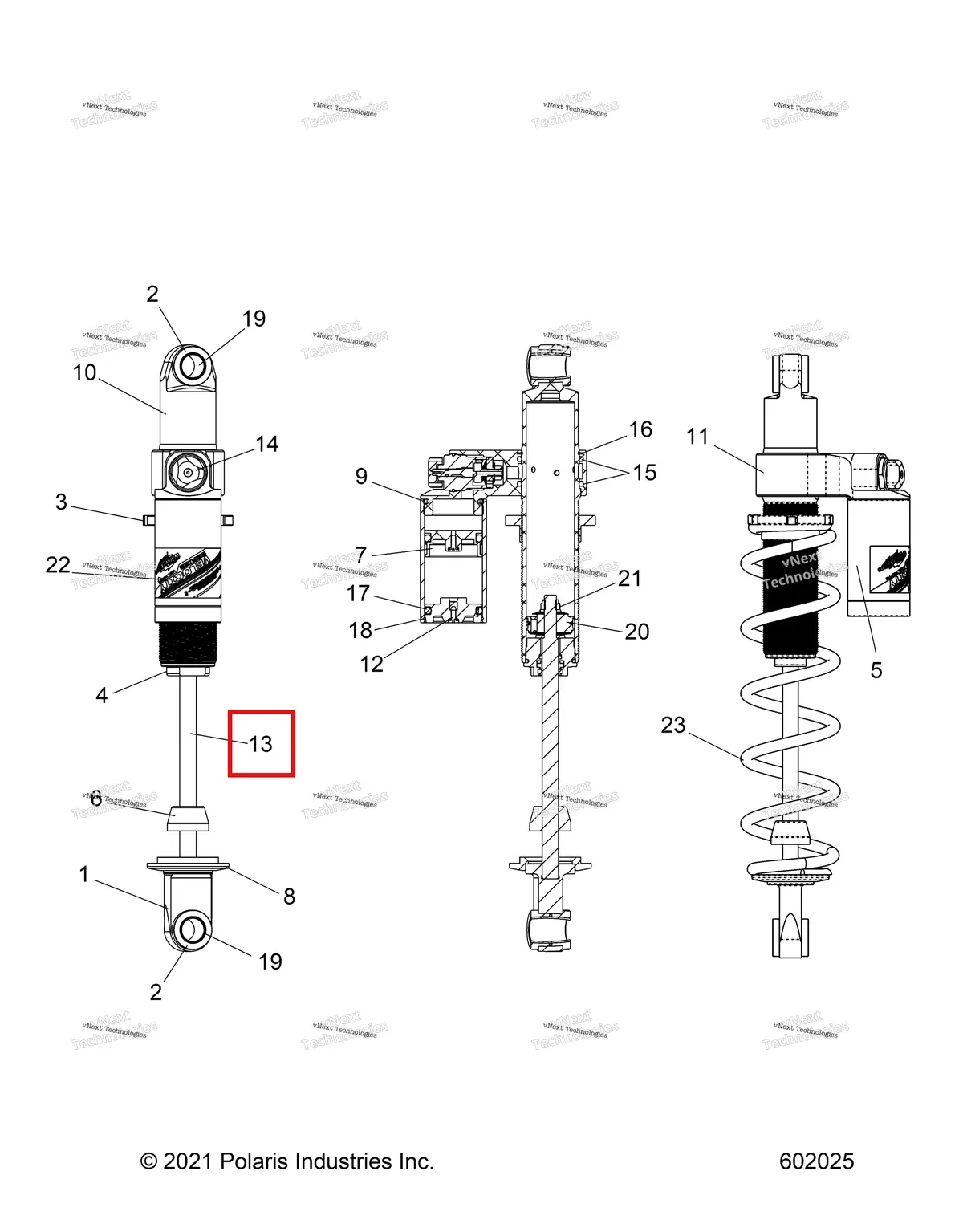 Деталь 1800730 на схеме узла Suspension, Shock, Rear Track S27tgm9b (602025)