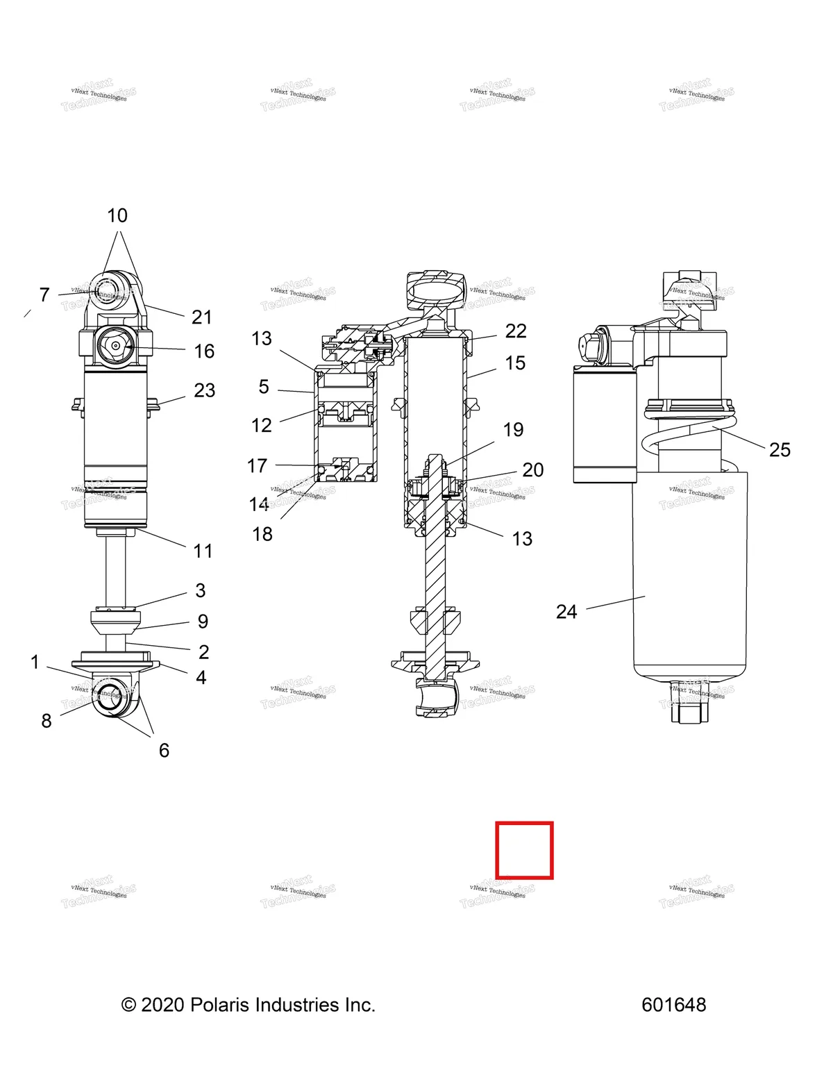 Деталь 1800739 на схеме узла Suspension, Shock, Front Track