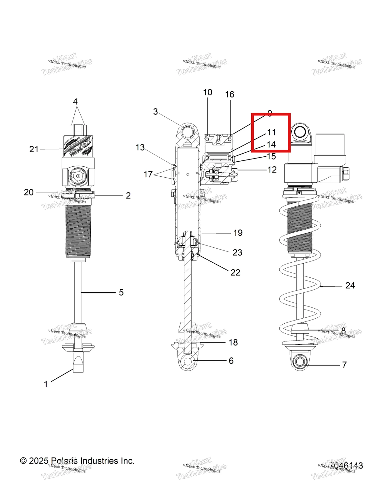 Деталь 1800798 на схеме узла Suspension, Shock, Ifs Escape S27tlr8ms