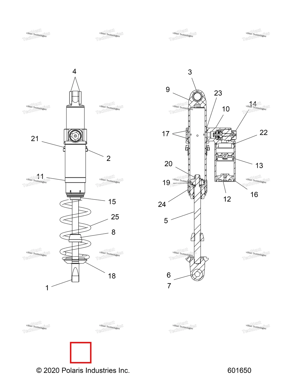 Деталь 1800999 на схеме узла Suspension, Shock, Ifs
