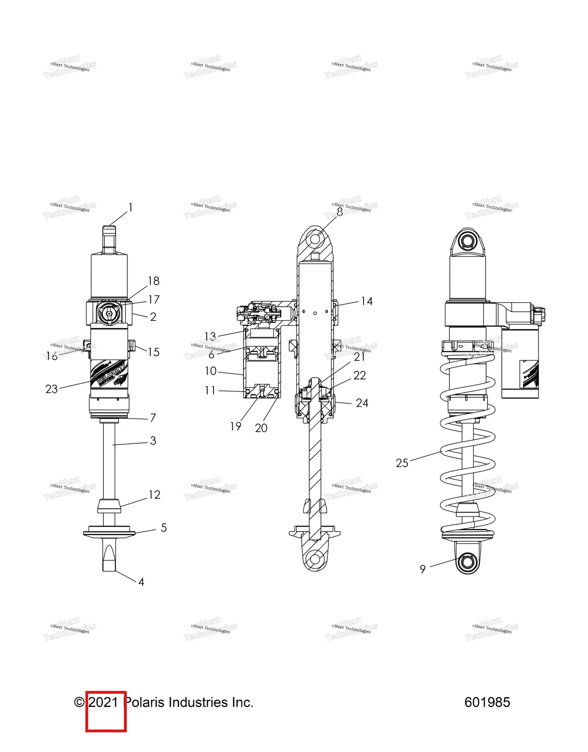 Деталь 1801002 на схеме узла Suspension, Shock, Ifs