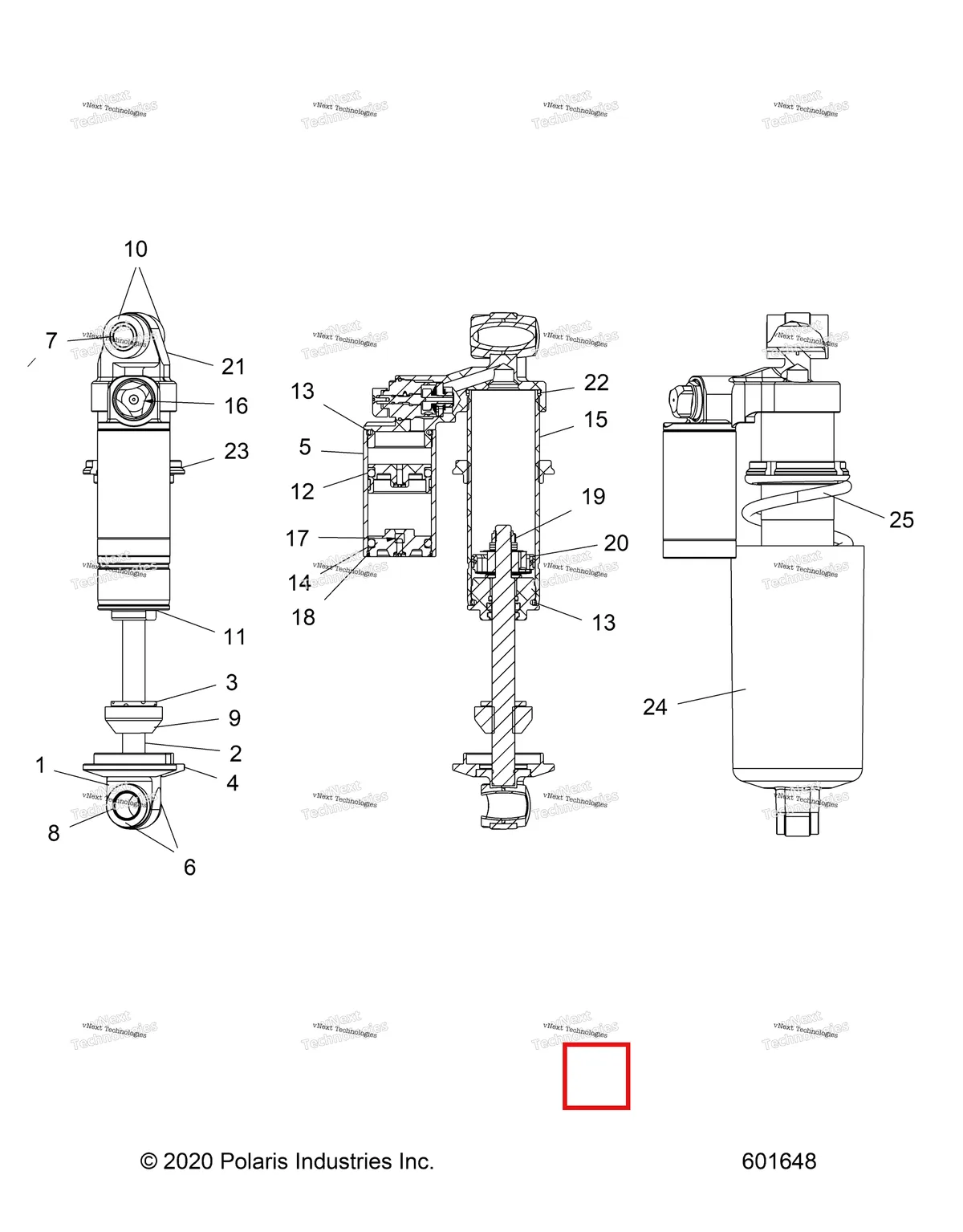 Деталь 1801006 на схеме узла Suspension, Shock, Front Track
