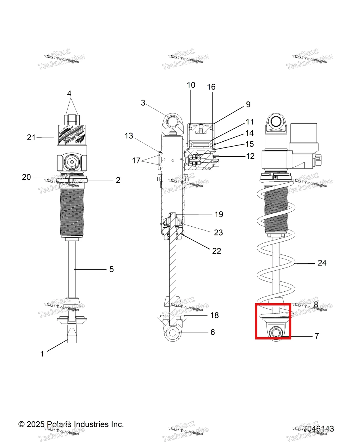 Деталь 1801028 на схеме узла Suspension, Shock, Ifs Escape S27tlr8rs