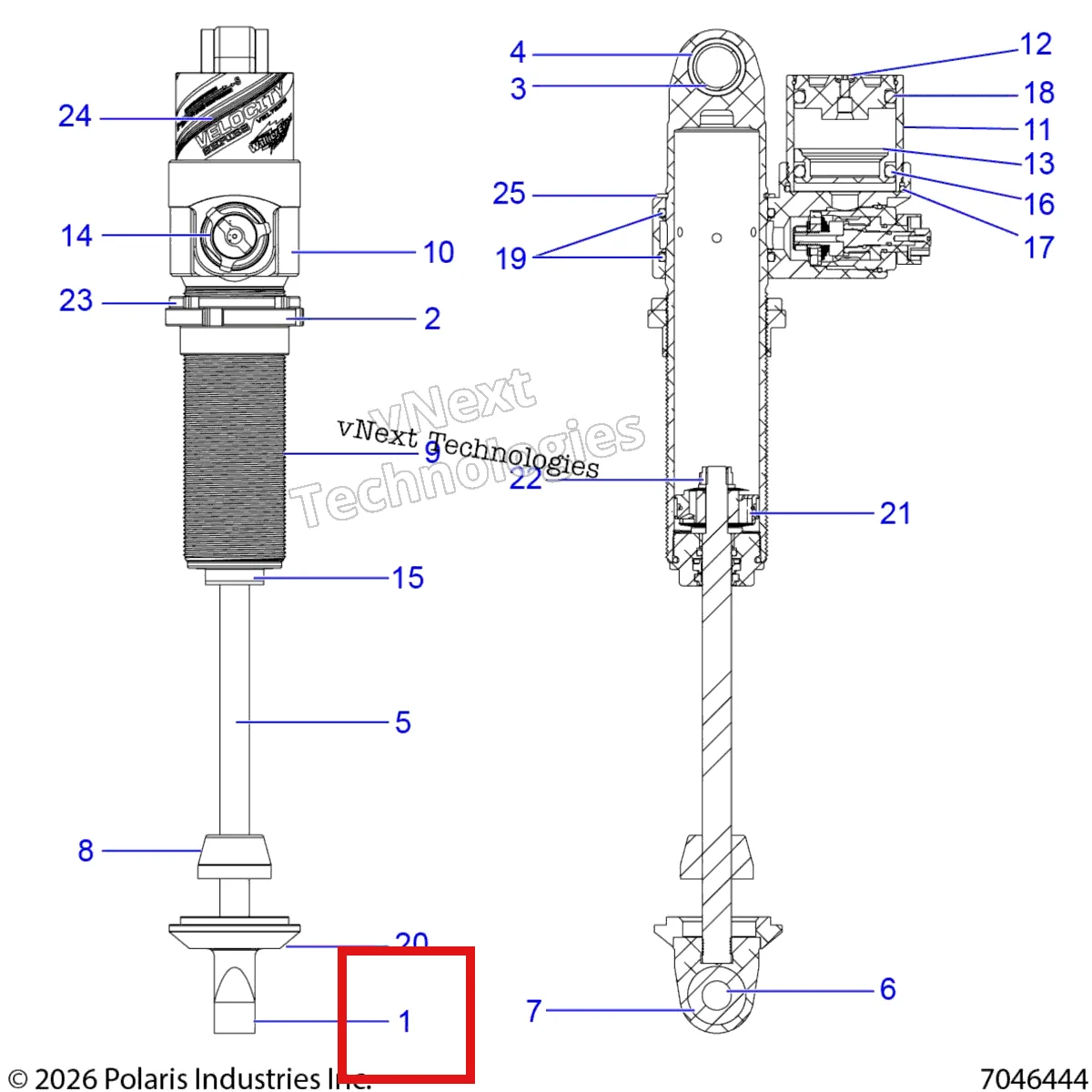 Деталь 1801054 на схеме узла Suspension, Shock, Ifs S27tfm9b (7046444)