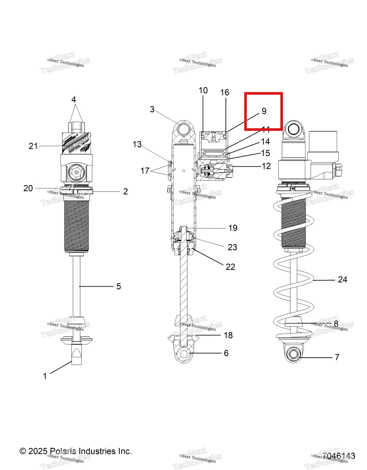 Деталь 1801058 на схеме узла Suspension, Shock, Ifs Escape S27tlr8ms