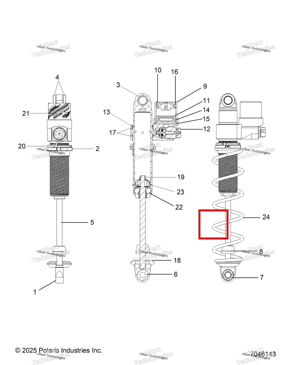 Деталь 1801061 на схеме узла Suspension, Shock, Ifs Escape S27tlr8rs