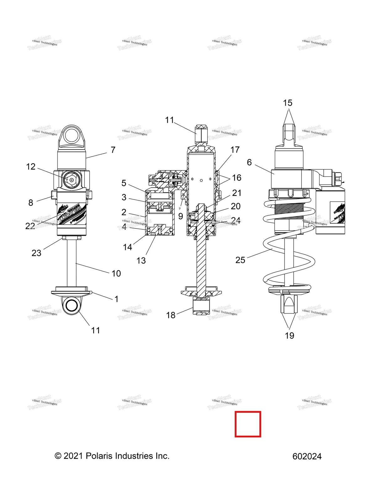 Деталь 1801070 на схеме узла Suspension, Shock, Front Track S27tfm9b (602024)
