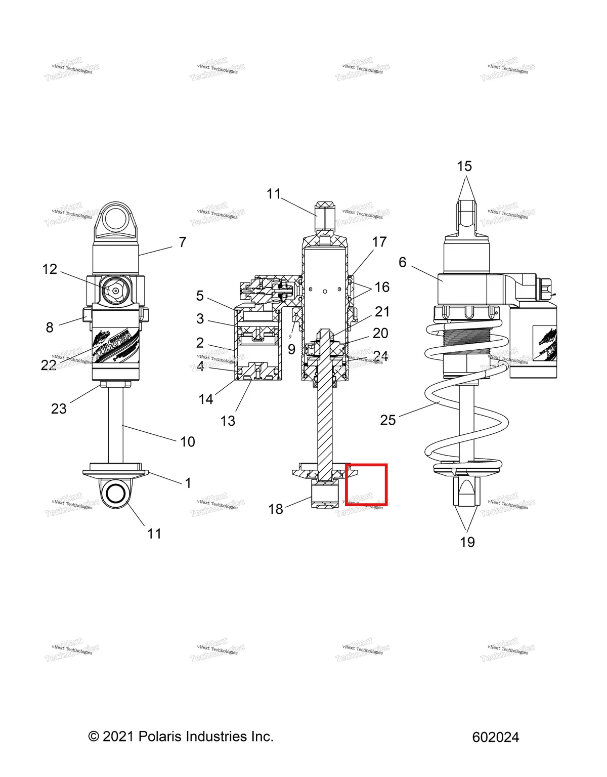 Деталь 1801072 на схеме узла Suspension, Shock, Front Track S27tfm9b (602024)