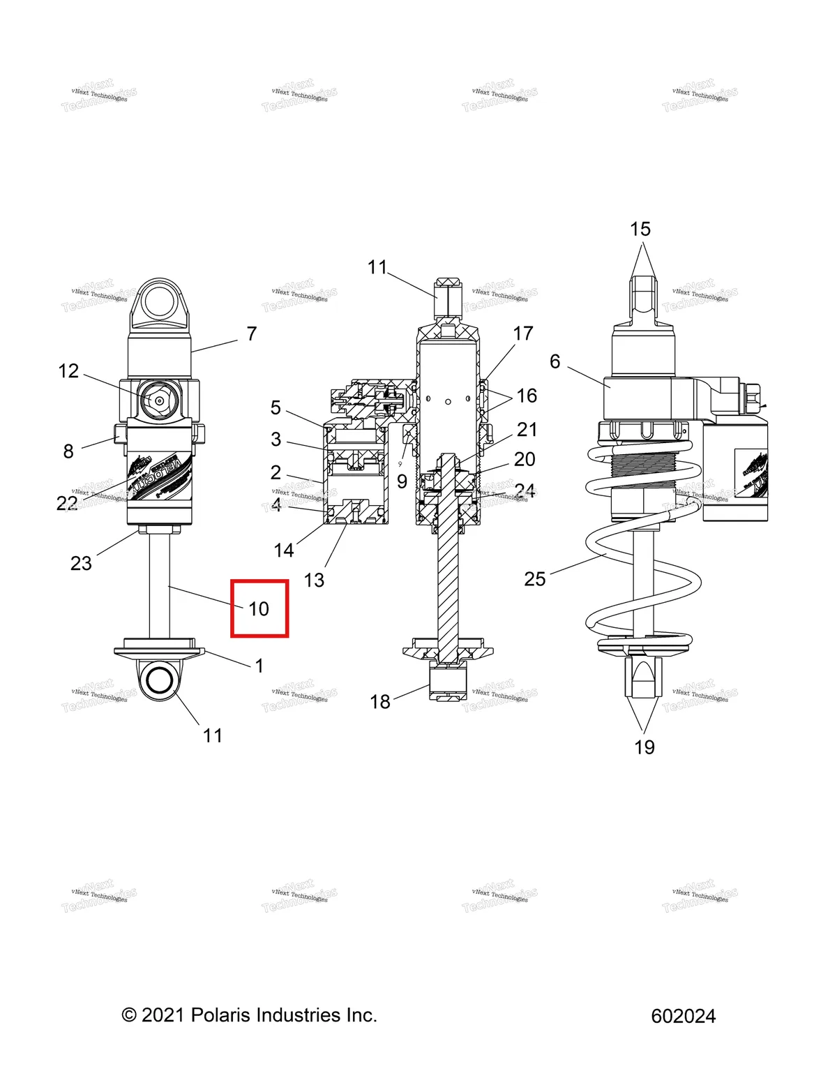 Деталь 1801073 на схеме узла Suspension, Shock, Front Track S27tgm9b (602024)