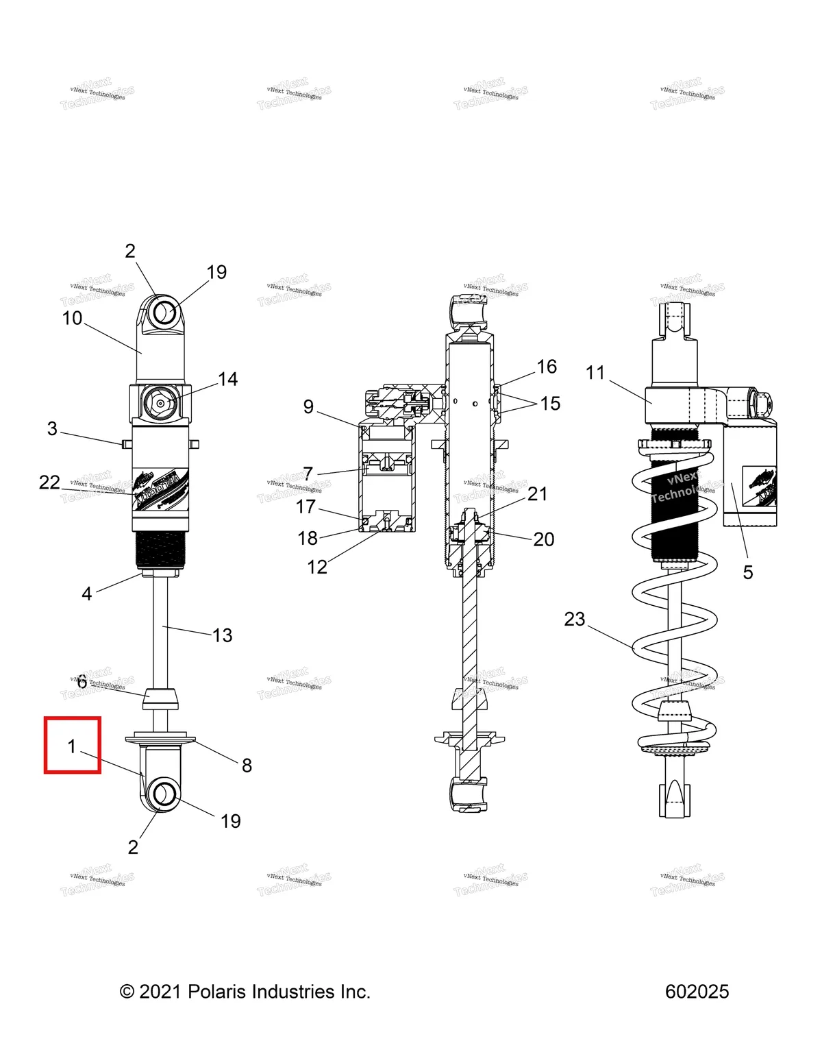 Деталь 1801078 на схеме узла Suspension, Shock, Rear Track S27tgm9b (602025)