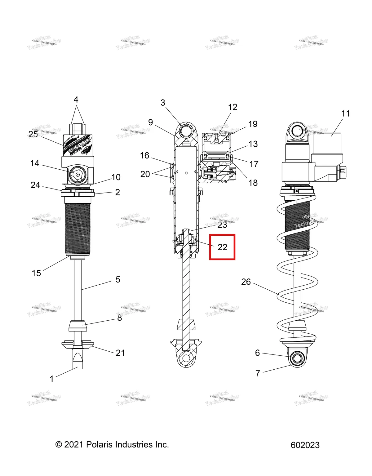 Деталь 1801183 на схеме узла Suspension, Shock, Ifs, Velocity 7045535