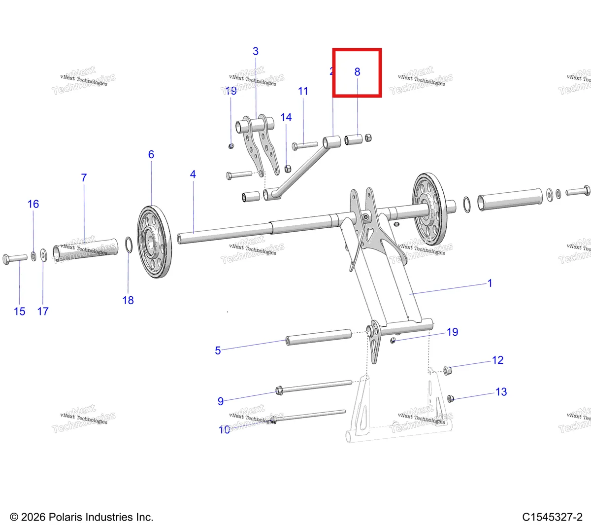 Деталь 1823987 на схеме узла Suspension, Torque Arm, Rear S27tgm9b