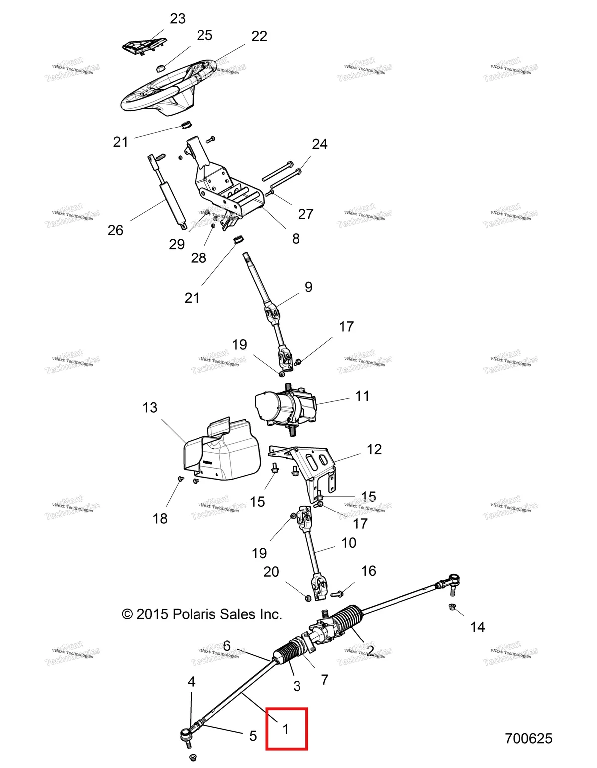 Деталь 1824469 на схеме узла Steering, Power Steering Asm
