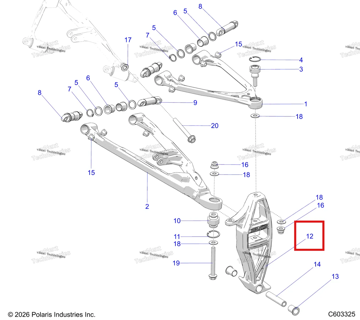 Деталь 1824649-293 на схеме узла Suspension, Control Arms, & Spindle S27tgm9b