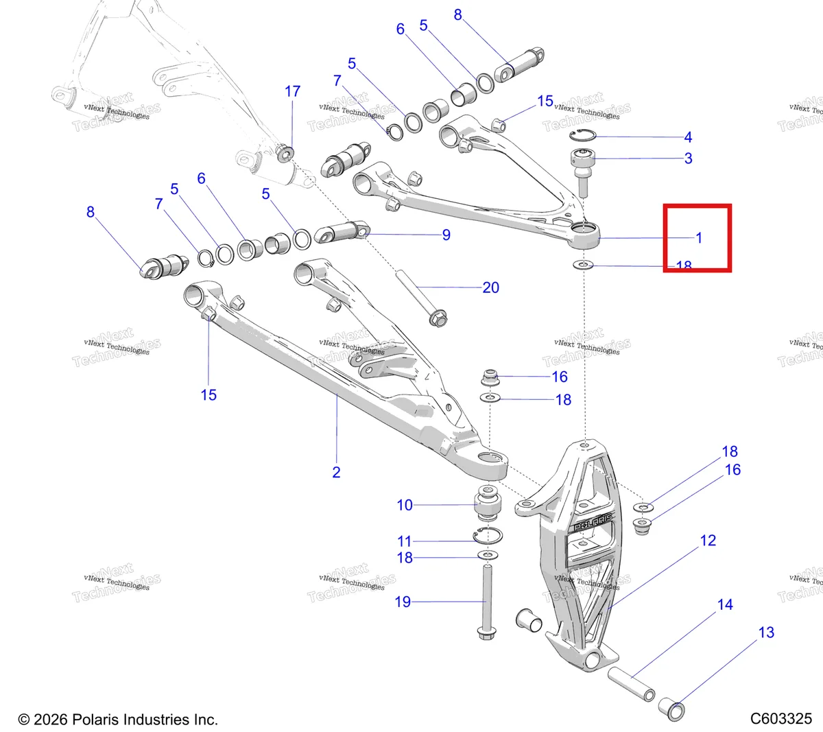 Деталь 1824655-067 на схеме узла Suspension, Control Arms, & Spindle S27tgm9b