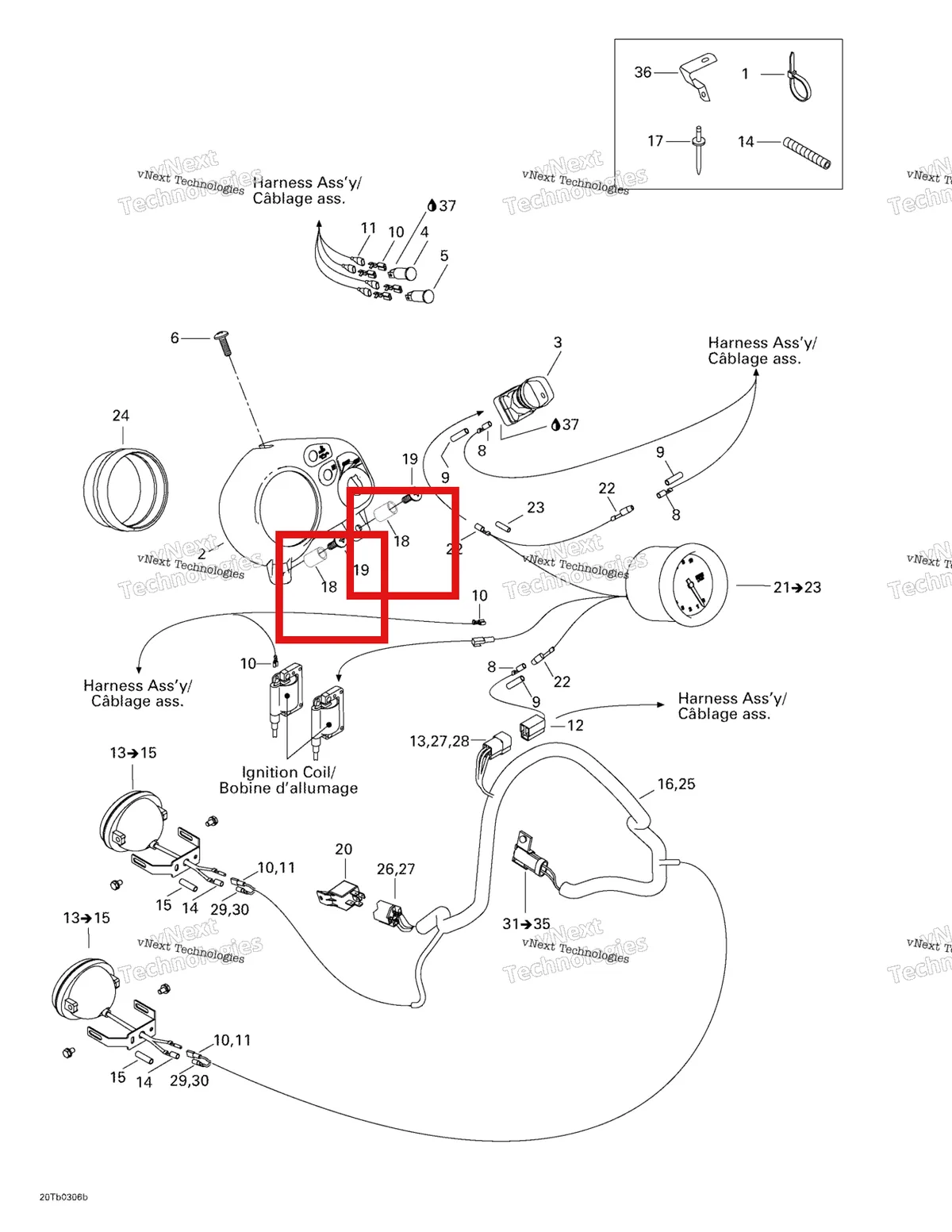 Деталь 204000068 на схеме узла 2003 Can-Am DS 650 Baja Electrical System 2