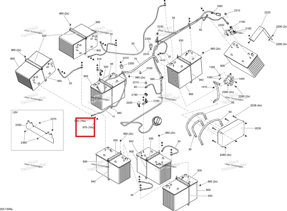 Деталь 204100100 на схеме узла STD, XT, LSV Electrical System 1