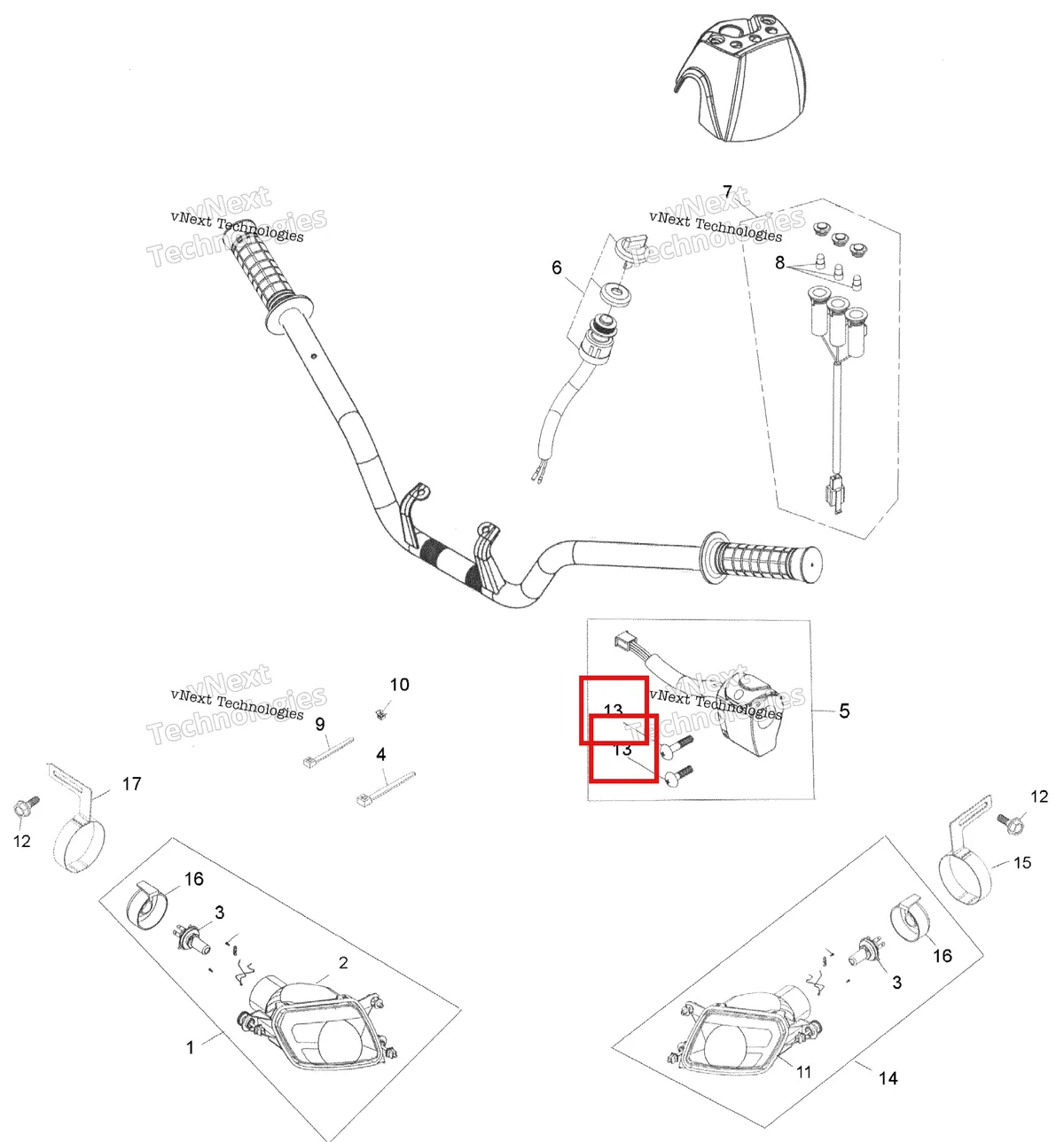 Деталь 205453546 на схеме узла 2007 Can-Am Rally 175 Electrical Accessories