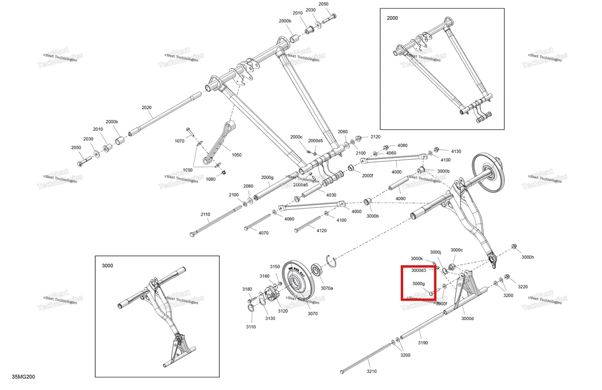 Деталь 207084056 на схеме узла 2027 Ski-Doo SUMMIT - X - 850 E-TEC Turbo R - TPVE - Deep Black - 16X154X3P5F Track - SHOT starter Suspension - Rear - Upper Section