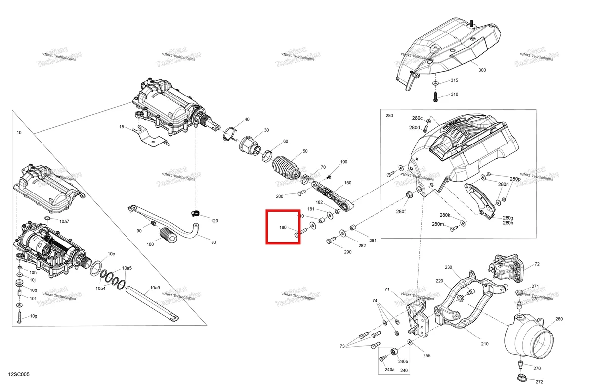 Деталь 207084060 на схеме узла 2023 Sea-Doo SPARK 90 - 2UP Mechanic - Reverse