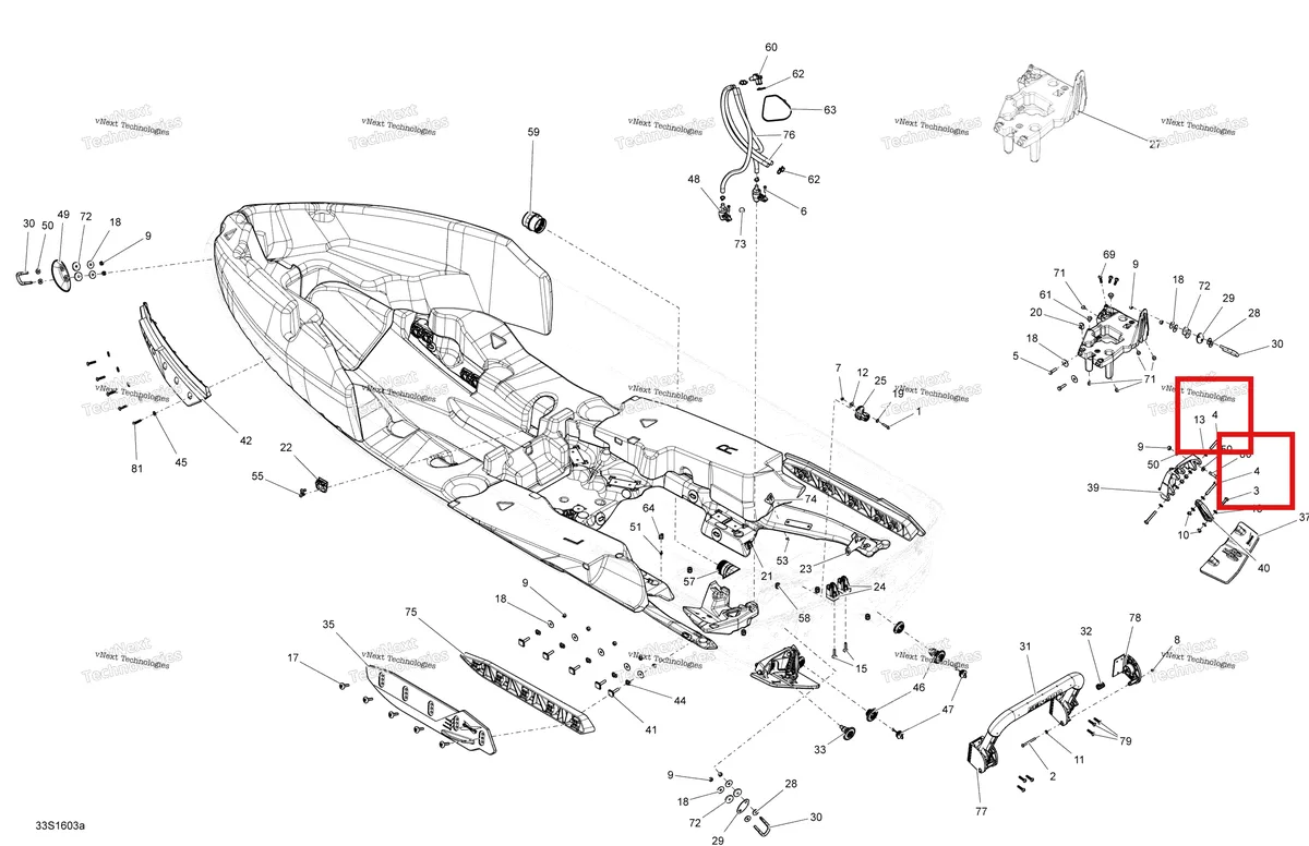 Деталь 207085560 на схеме узла 2016 Sea-Doo RXT Hull