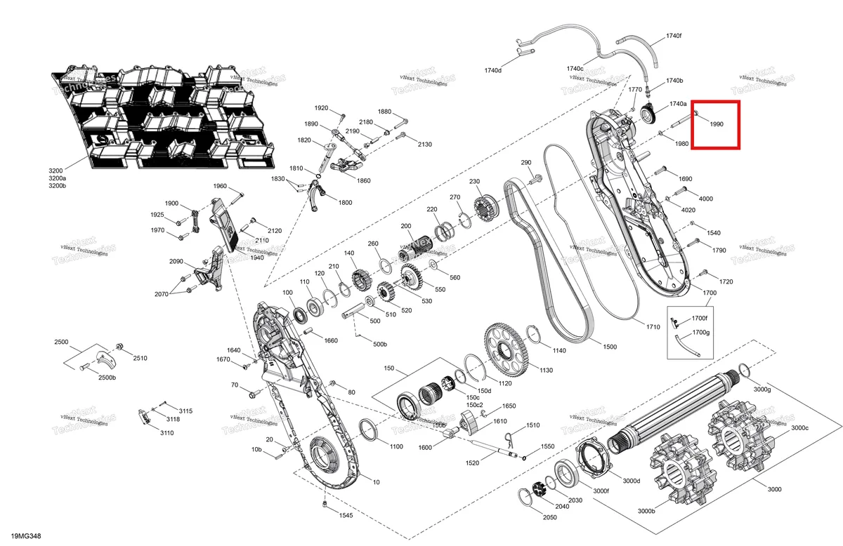Деталь 207089044 (Деталь Hex. Screw M8 X 90) на схеме узла 2027 Ski-Doo EXPEDITION - SPORT - 600 ACE - KCVA - Neo Yellow - 16X154X1.5CH Track Drive - System