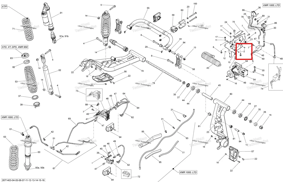 Деталь 207141244 на схеме узла 2014 Can-Am OUTLANDER MAX 1000EFI LTD Rear Suspension