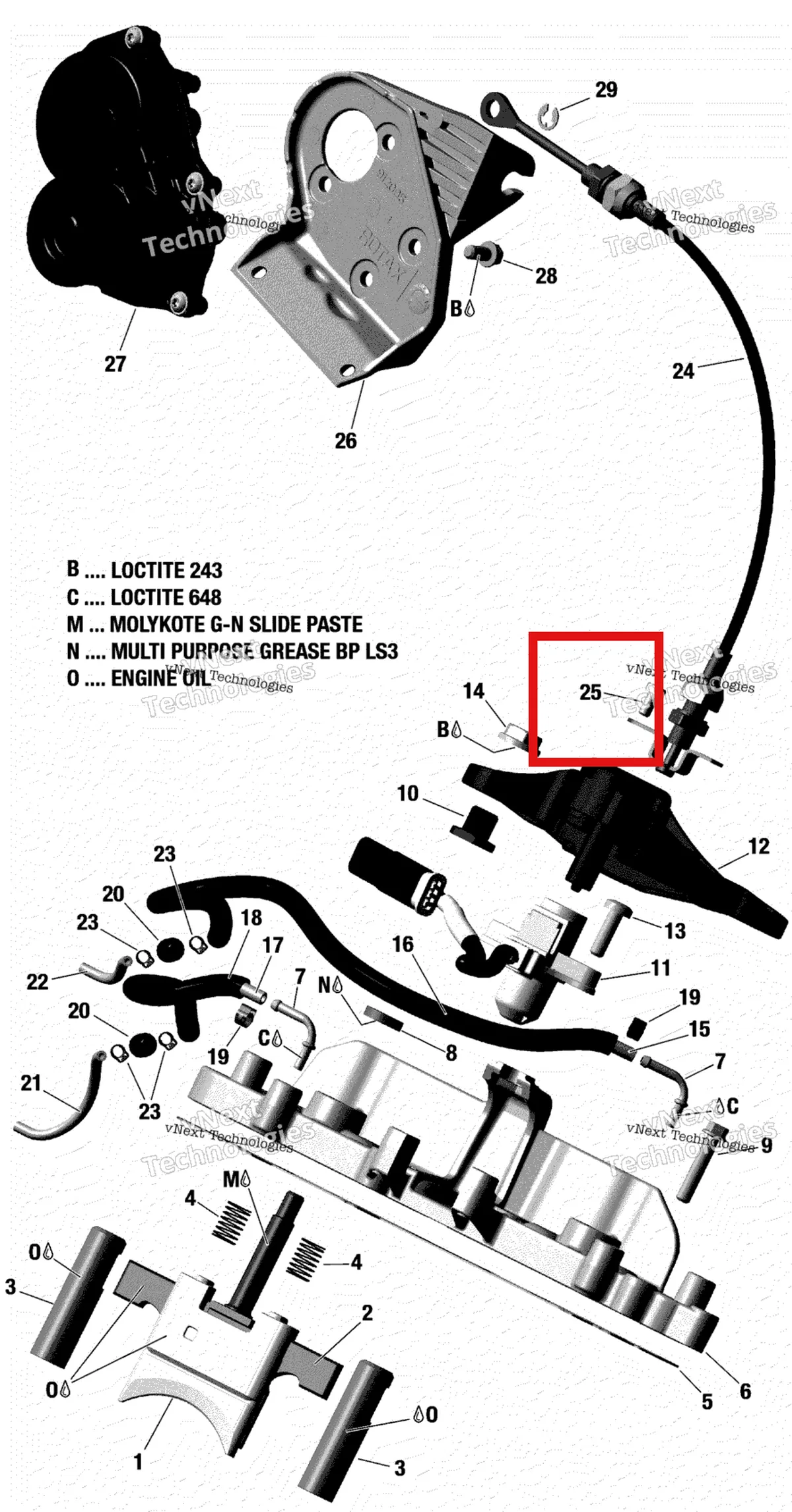 Деталь 207151044 на схеме узла 2018 Ski-Doo MXZ 850 E-TEC Rave Valve
