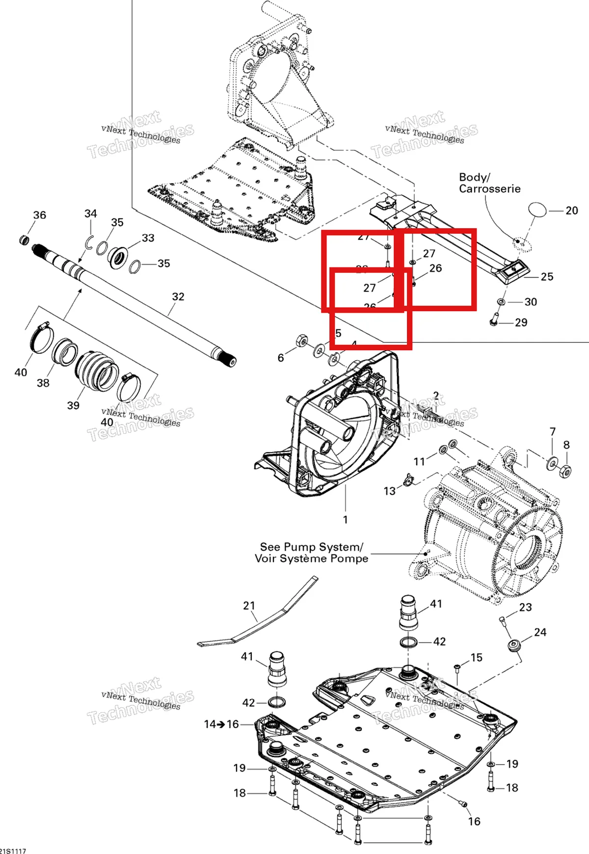 Деталь 207161660 на схеме узла 2011 Sea-Doo GTS Pro 130 Propulsion