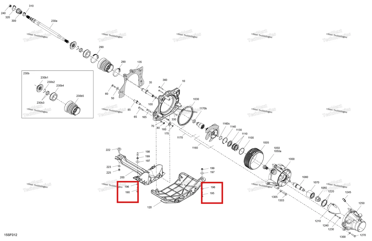 Деталь 207184060 на схеме узла 2026 Sea-Doo SPARK - 900 HO ACE - TRIXX - 67TB - Gulfstream Blue - 1UP Drive - Propulsion