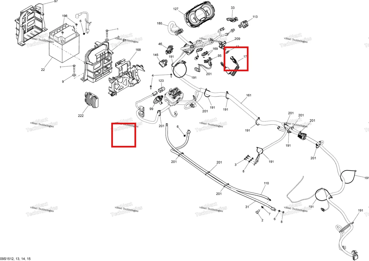 Деталь 207185060 на схеме узла 2015 Sea-Doo GTI Electrical System