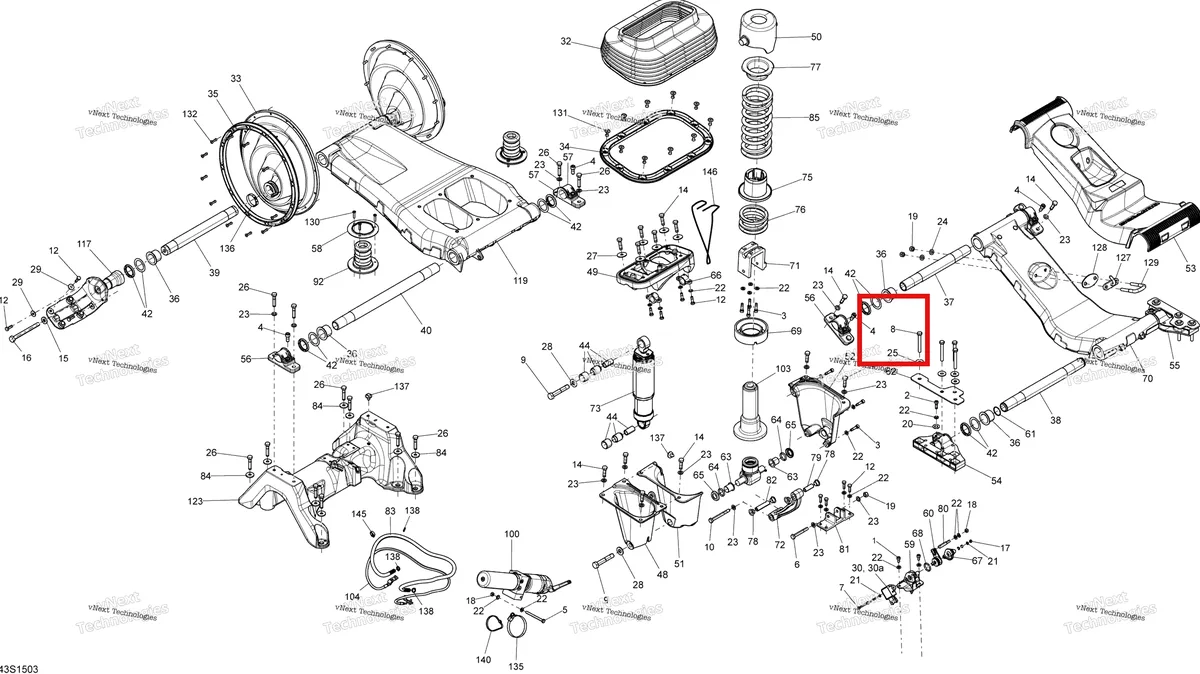 Деталь 207186560 на схеме узла 2015 Sea-Doo GTX LTD IS 260 Suspension
