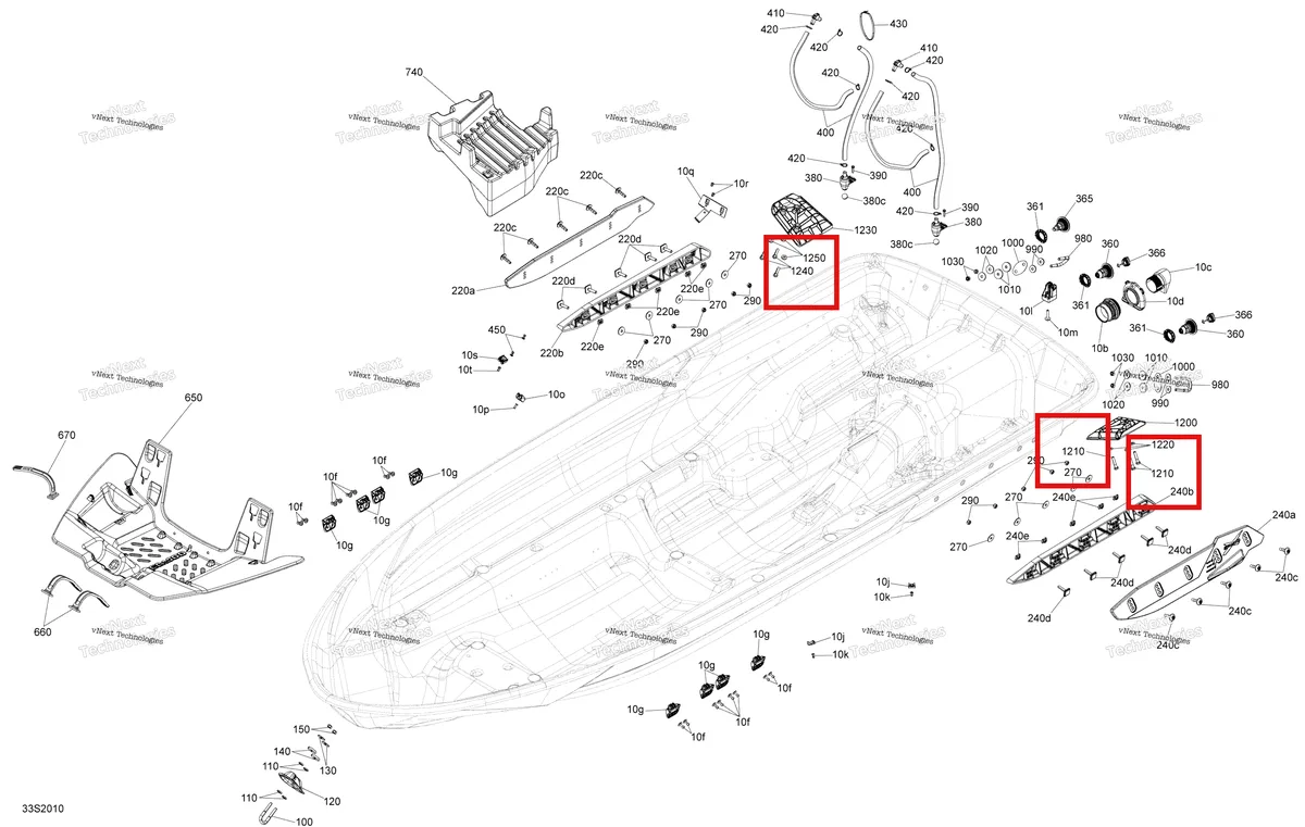 Деталь 207284060 на схеме узла 2020 Sea-Doo RXP 300 Hull