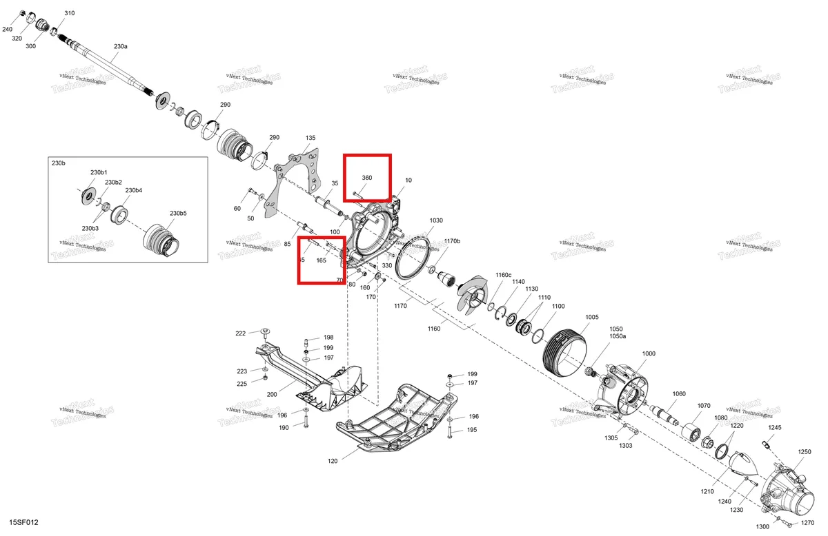 Деталь 207363560 на схеме узла 2026 Sea-Doo SPARK - 900 HO ACE - TRIXX - 67TB - Gulfstream Blue - 1UP Drive - Propulsion