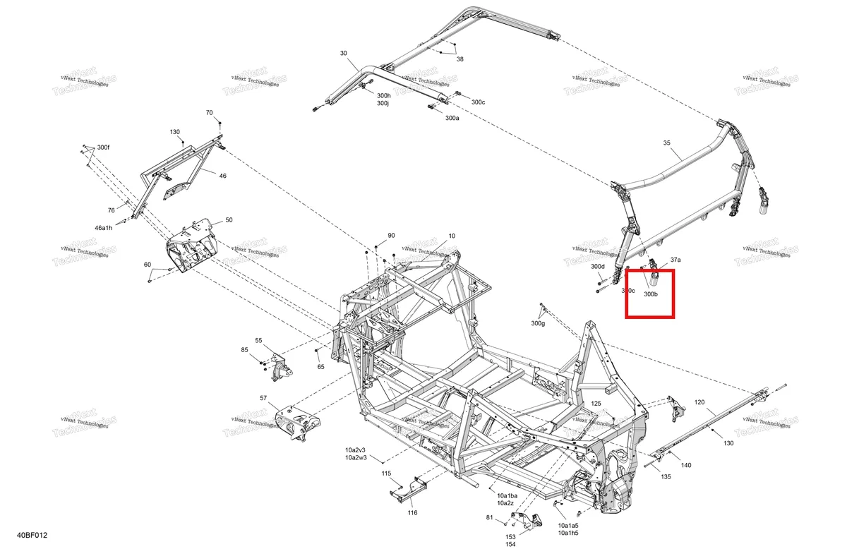 Деталь 207503056 (Шестигранный винт фланцевый M10 × 30 Scotch G Can-Am Commander 1000R EFI DPS (2022) (207503056)) на схеме узла 2026 Can-Am Commander - 1000R EFI - DPS - 6PTC - Compass Green - 60