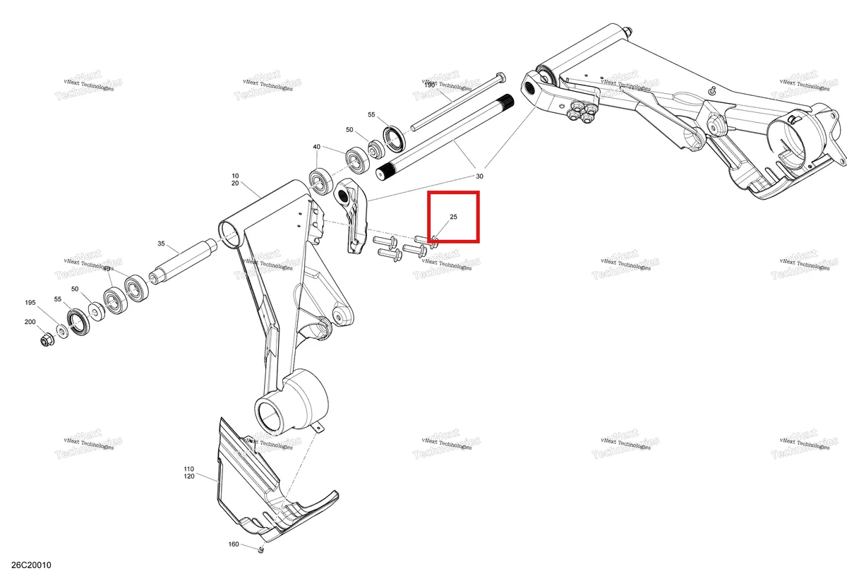 Деталь 207523544 на схеме узла 2020 Can-Am Commander 1000R EFI Rear Suspension