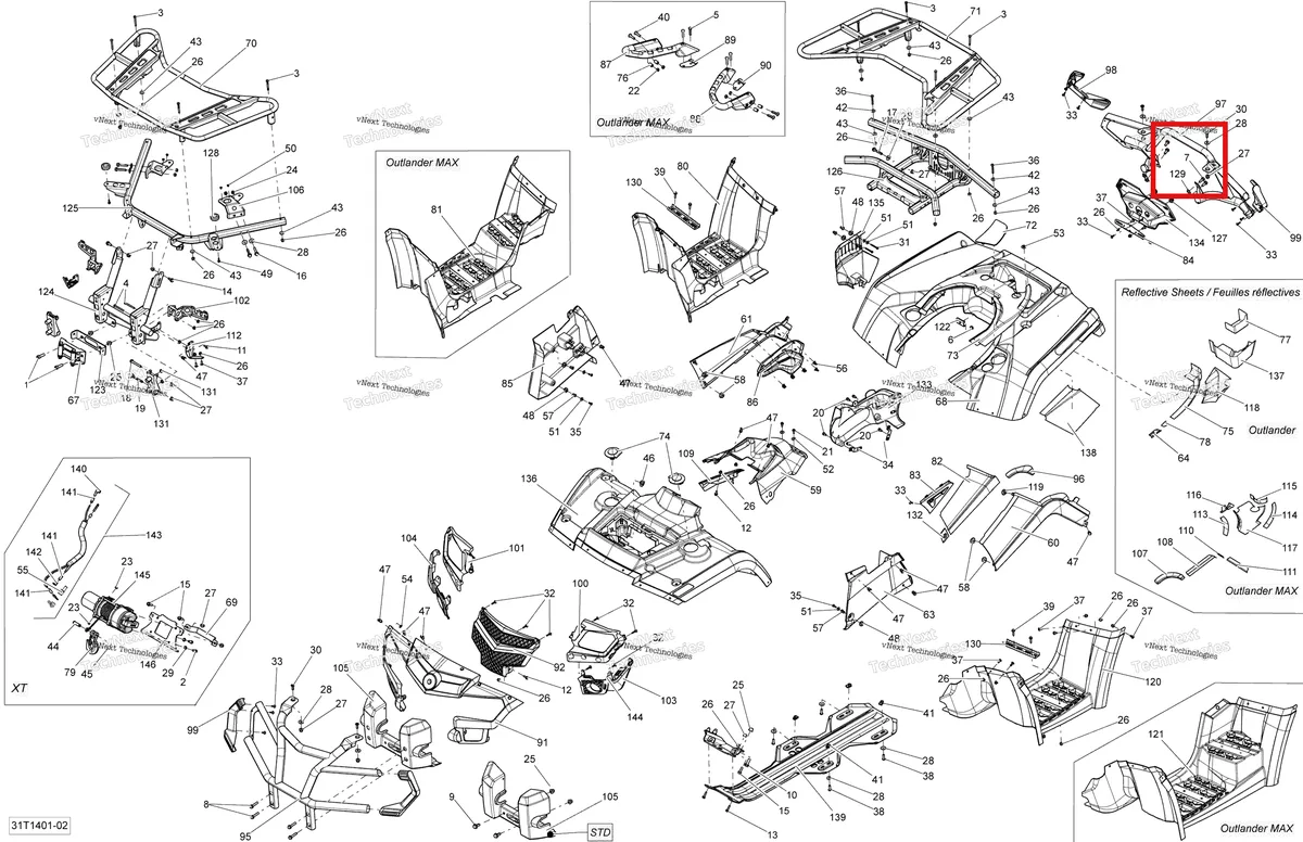 Деталь 207582084 на схеме узла 2014 Can-Am OUTLANDER 400 EFI, STD, XT Body And Accessories