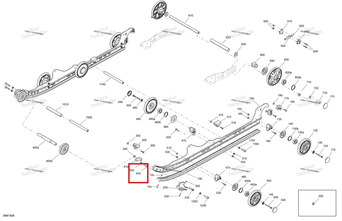 Деталь 207583556 на схеме узла 2019 Ski-Doo TUNDRA 600HO E-TEC Rear Suspension - Xtreme - Lower Section