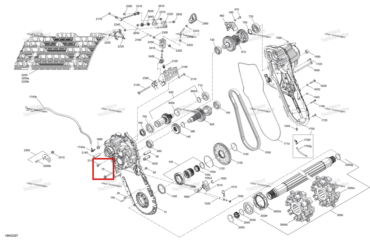 Деталь 207587544 (Деталь Screw M8 X 75) на схеме узла 2027 Ski-Doo EXPEDITION - LE - 600R E-TEC - ABVC - Neo Yellow - 24X154X1.5CST Track Drive - System