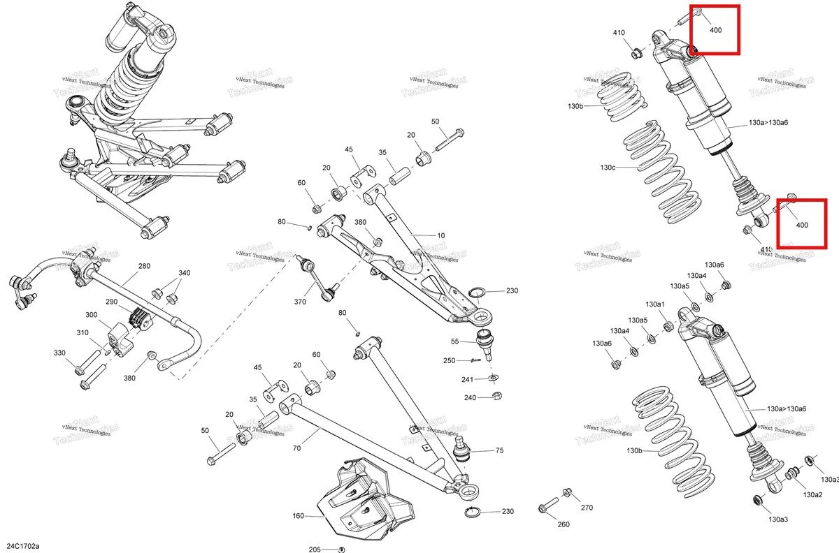 Деталь 207626046 на схеме узла 2017 Can-Am Maverick Front Suspension - All Models