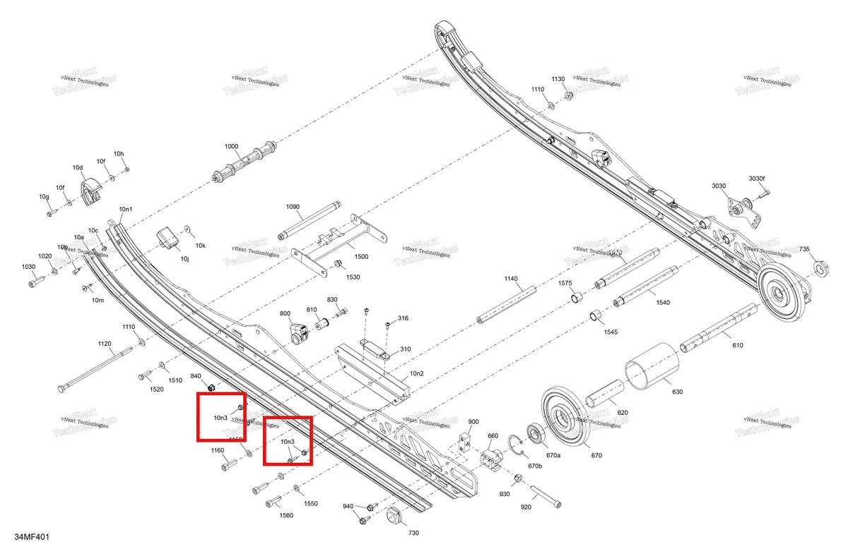 Деталь 207662056 (Деталь Socket Head Screw M6x20 8.8) на схеме узла 2026 Ski-Doo MXZ - RACING - 600 RS - BMTA - Neo Yellow - 15X137X1.75R Track Suspension - Rear - Lower Section