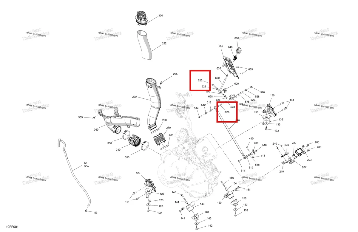 Деталь 207664554 (Деталь Hex. Screw M6 X 40) на схеме узла 2026 Can-Am OUTLANDER - 4X4 - STD - 700 - 1CTC - Legion Red Engine - System