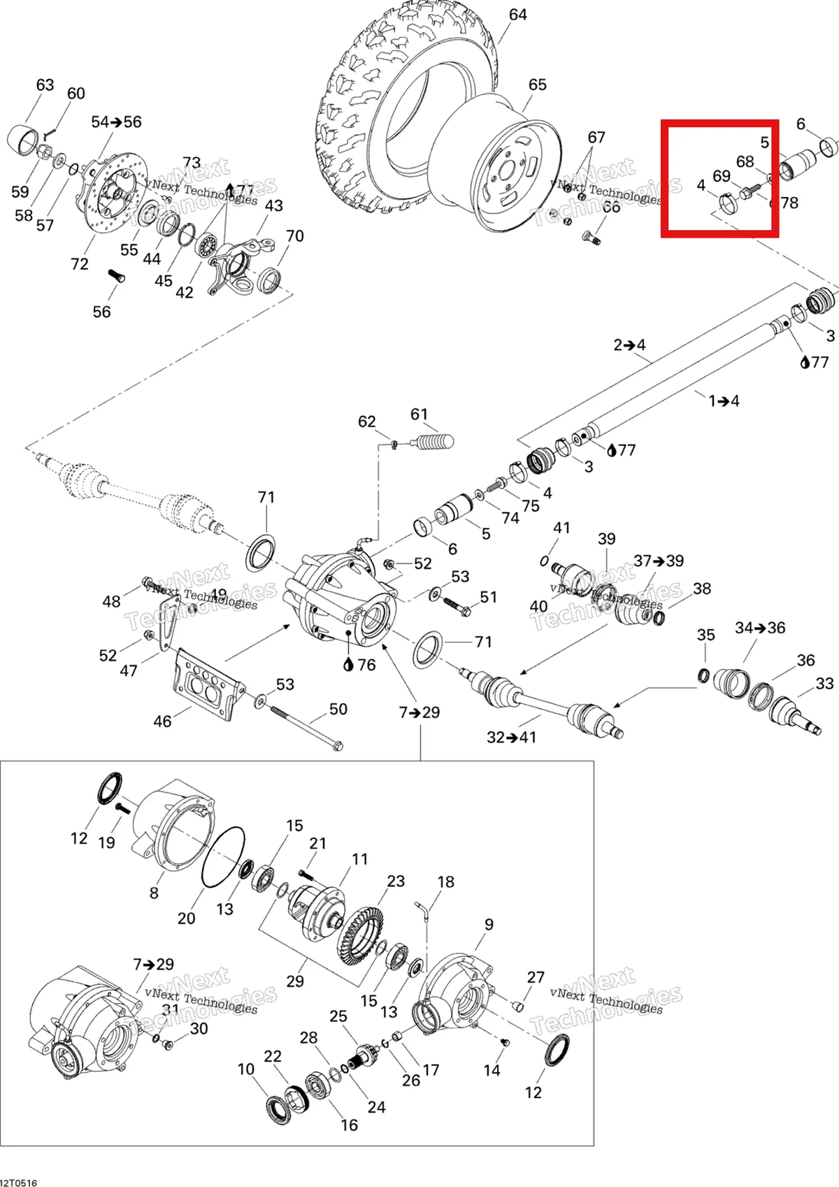 Деталь 207681686 на схеме узла Drive System, Front