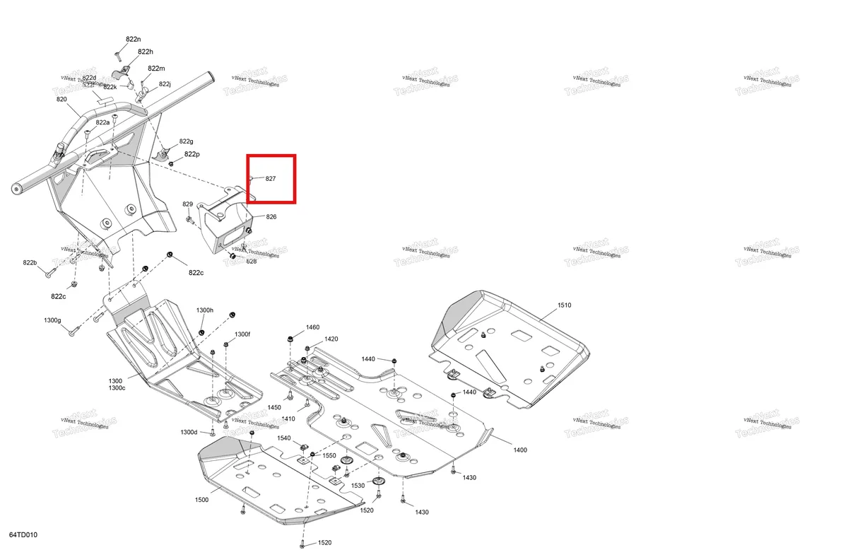 Деталь 207782544 (Деталь Screw M8 X 25) на схеме узла 2024 Can-Am Outlander 1000R EFI 4X4 - 4MRA - X XC Package - Chalk Body - Skid Plate And Bumper