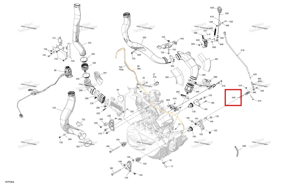 Деталь 207783044 (Деталь Carriage Bolt M8 X 30) на схеме узла 2026 Can-Am RENEGADE - 4X4 - XMR - 1000R EFI - 5UTB - Scandi Blue Engine - System