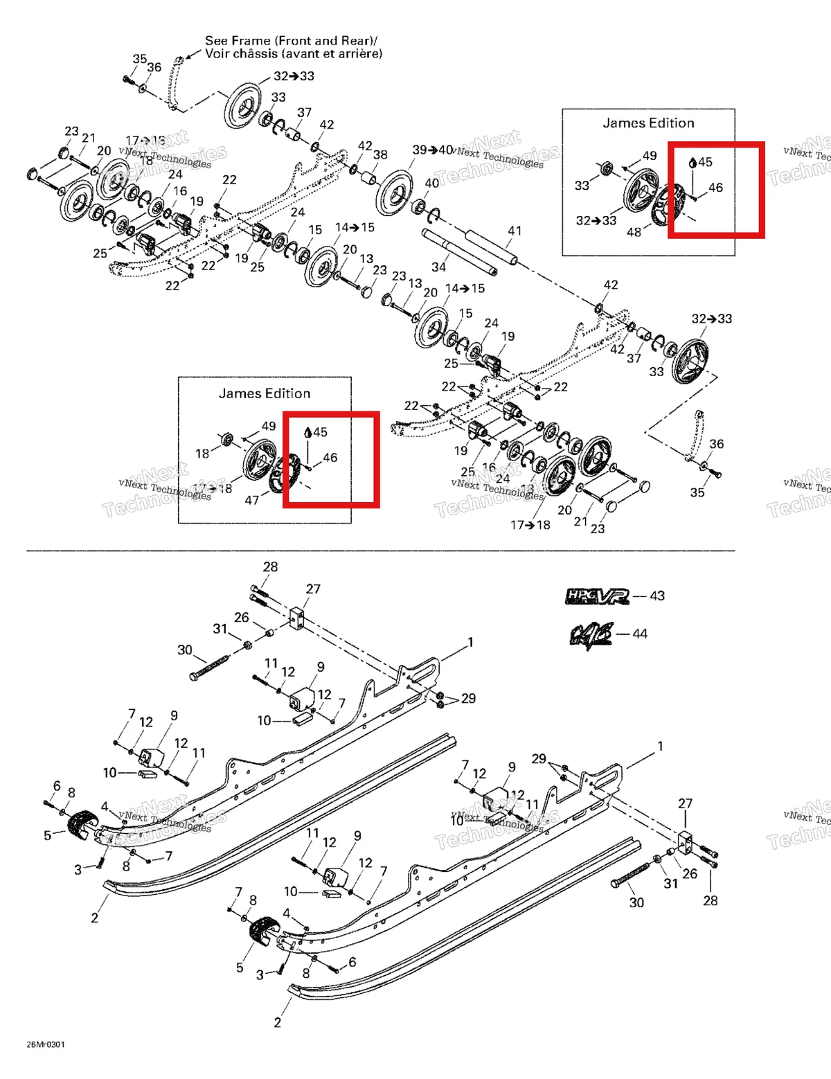 Деталь 208652560 на схеме узла 2003 Ski-Doo MX Z Rev 600 HO/800/007 Special Edition Rear Suspension